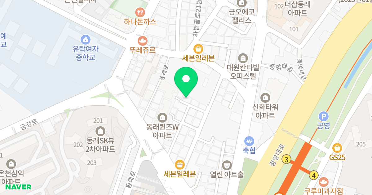 금샘하이츠 위치 지도 - 부산광역시 동래구 동래로19번길 21-8