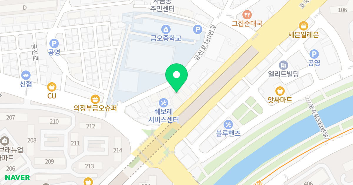 현대아트홈 위치 지도 - 경기도 의정부시 호국로 1409-1