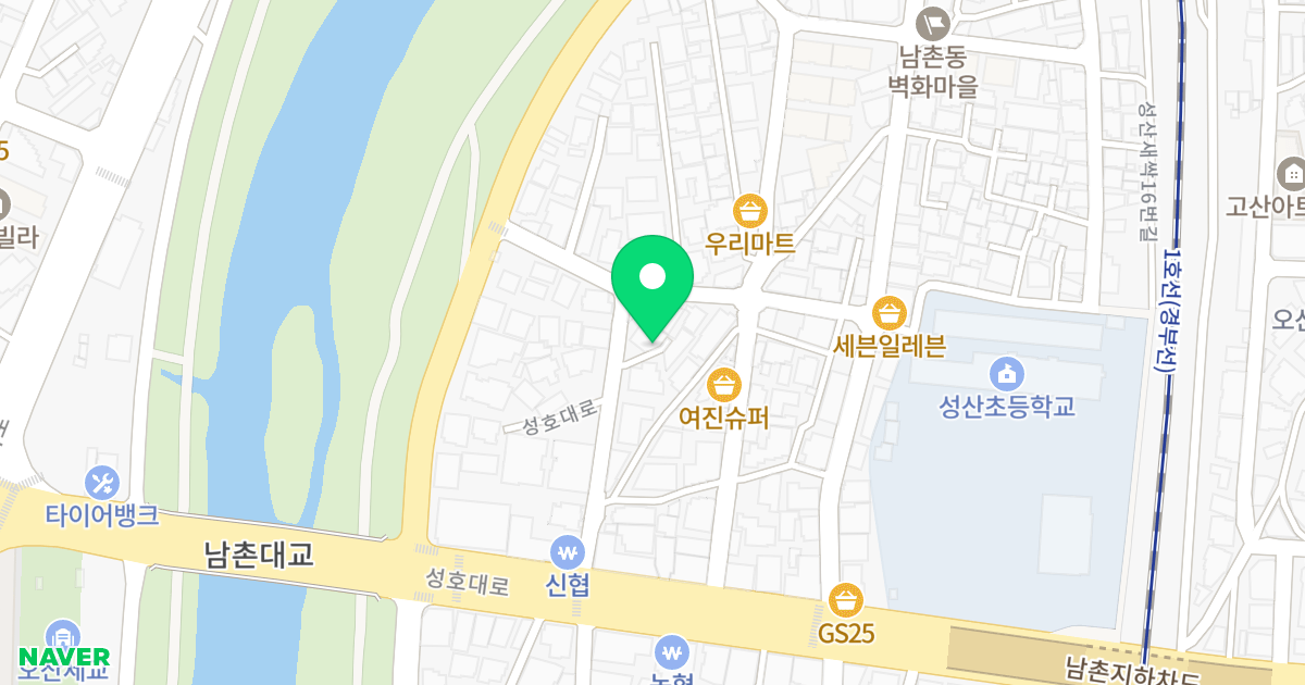 탑클래스 위치 지도 - 경기도 오산시 성호대로 27-20