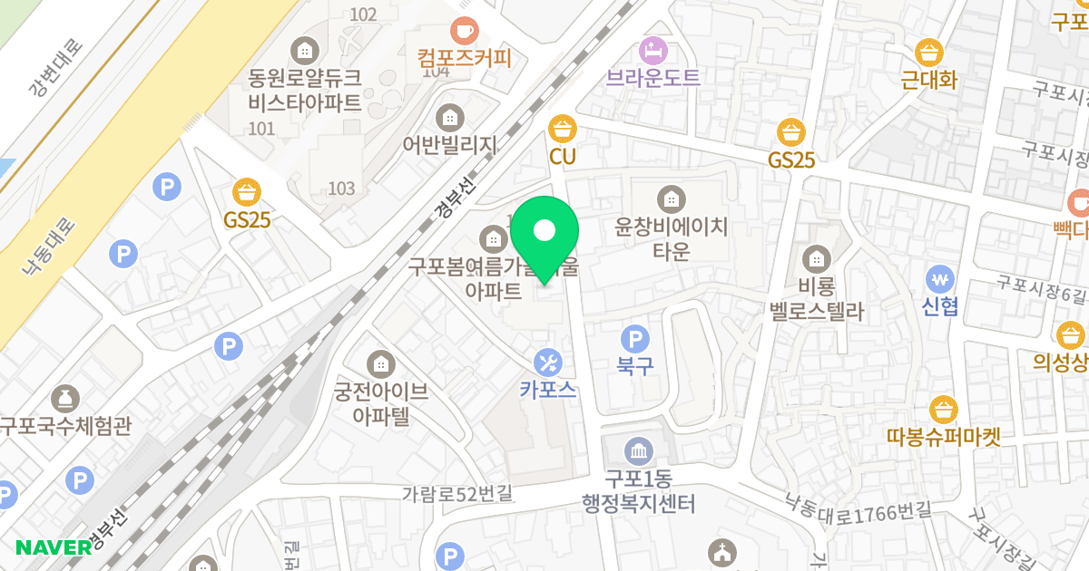 떠오름 위치 지도 - 부산광역시 북구 낙동대로1762번길 56