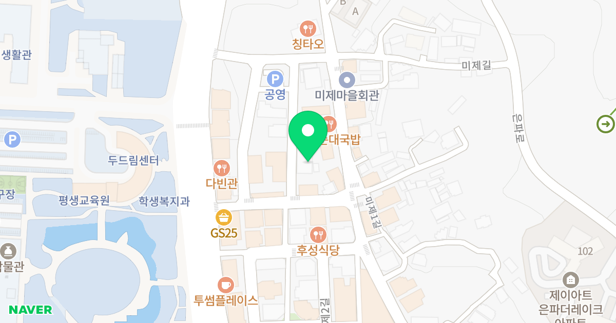 미룡드림하우스 위치 지도 - 전북특별자치도 군산시 미제1길 9