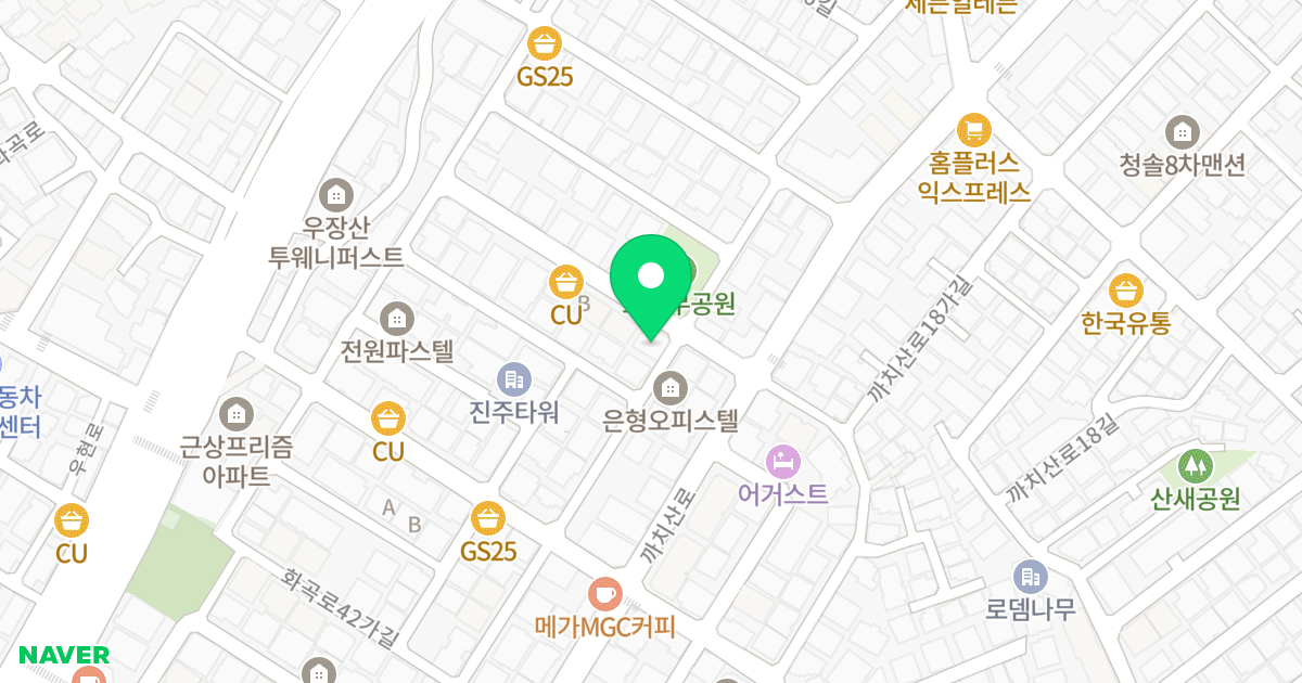 아인스빌 위치 지도 - 서울특별시 강서구 까치산로15길 9