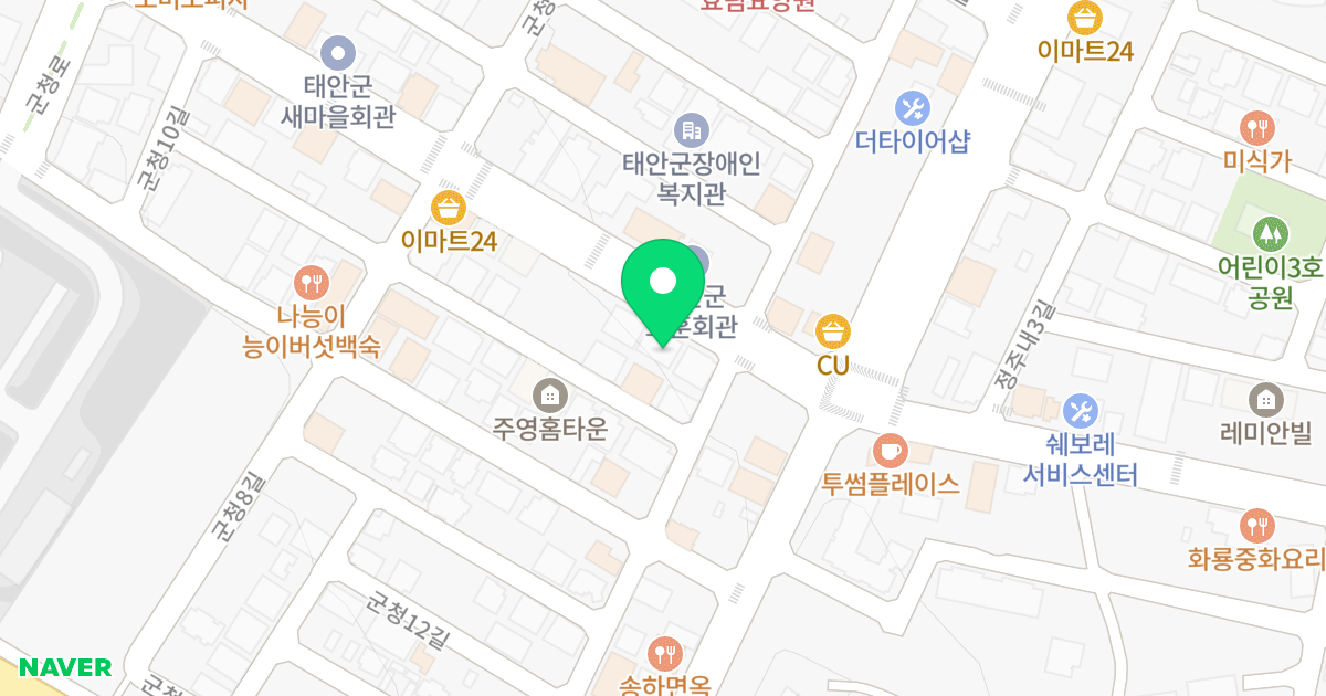에이스타운2차 위치 지도 - 충청남도 태안군 태안읍 후곡로 88