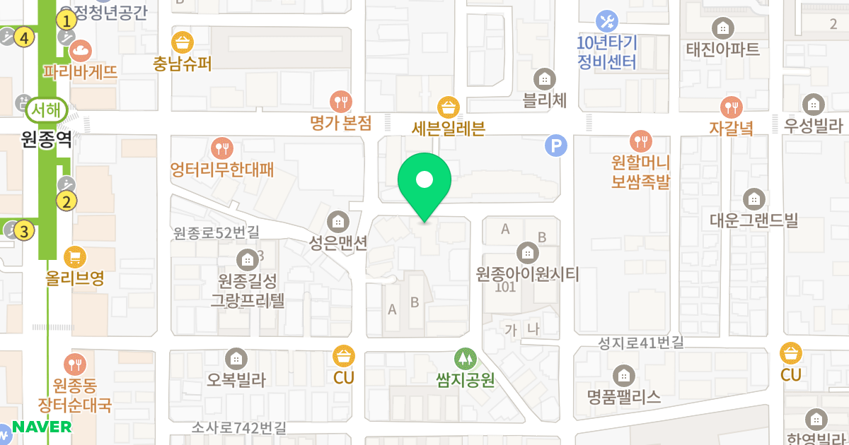 아이원팰리스 위치 지도 - 경기도 부천시 오정구  11-8