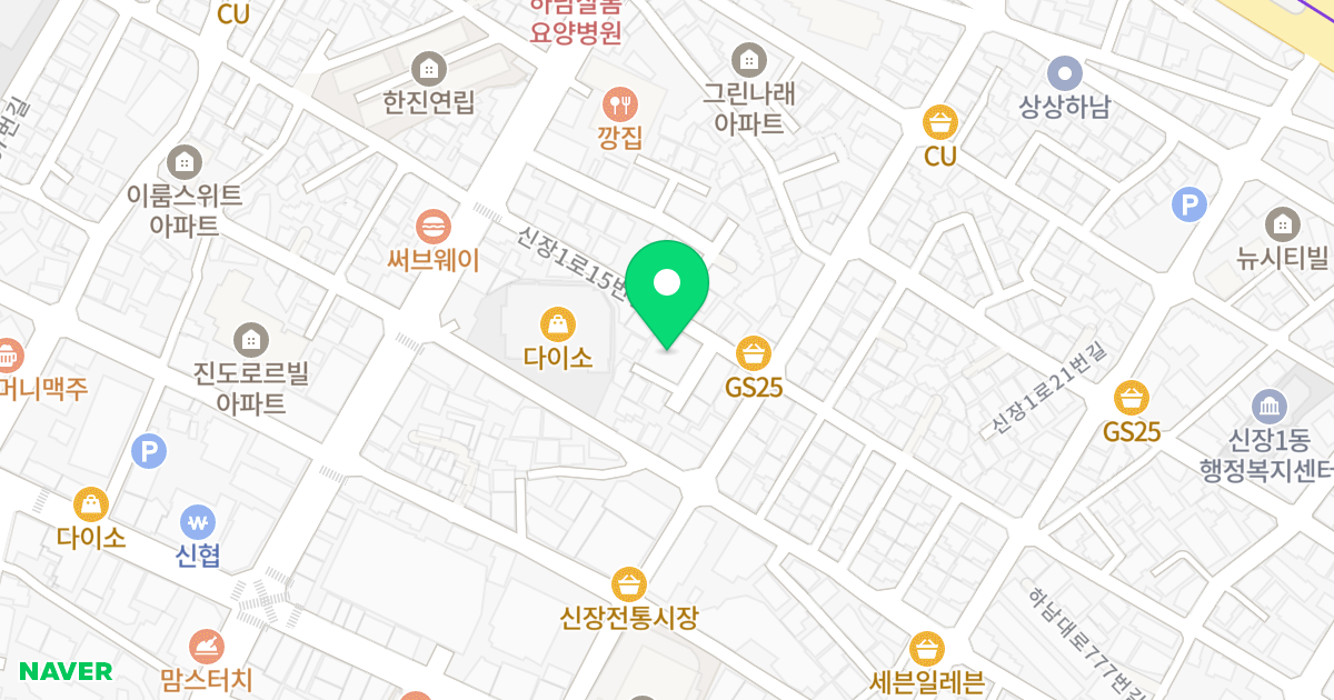 아델리오 위치 지도 - 경기도 하남시 신장1로15번길 59