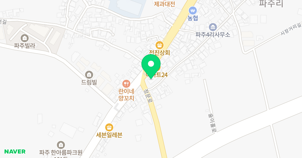 소풍타워 위치 지도 - 경기도 파주시 파주읍 우계로 36