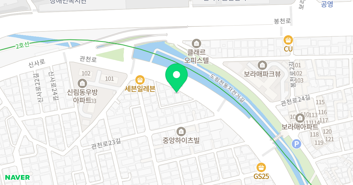 (457-16) 위치 지도 - 서울특별시 관악구 관천로 129
