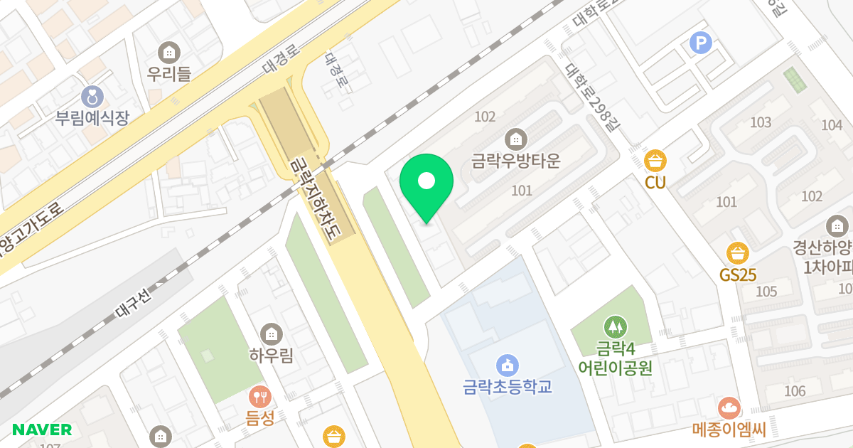 (391-5) 위치 지도 - 경상북도 경산시 하양읍 대학로298길 1-4