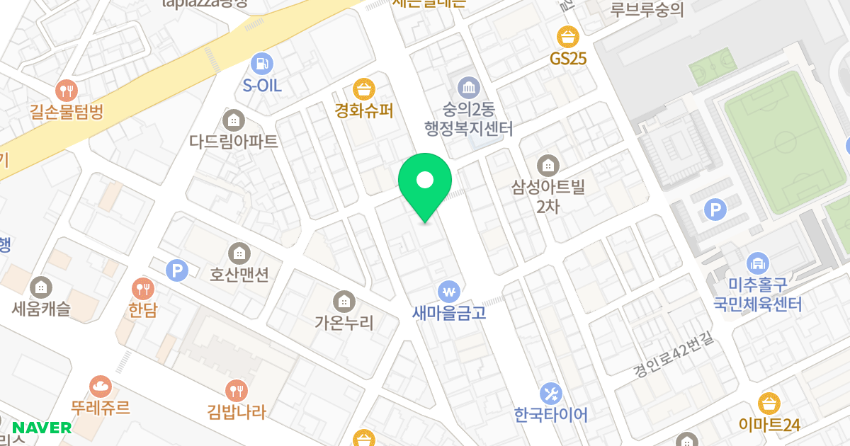 힘찬팰리스 위치 지도 - 인천광역시 미추홀구 미추로 23