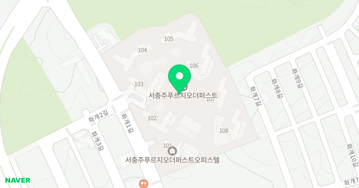서충주 푸르지오 더 퍼스트 위치 지도 - 충청북도 충주시 주덕읍 화개1길 74