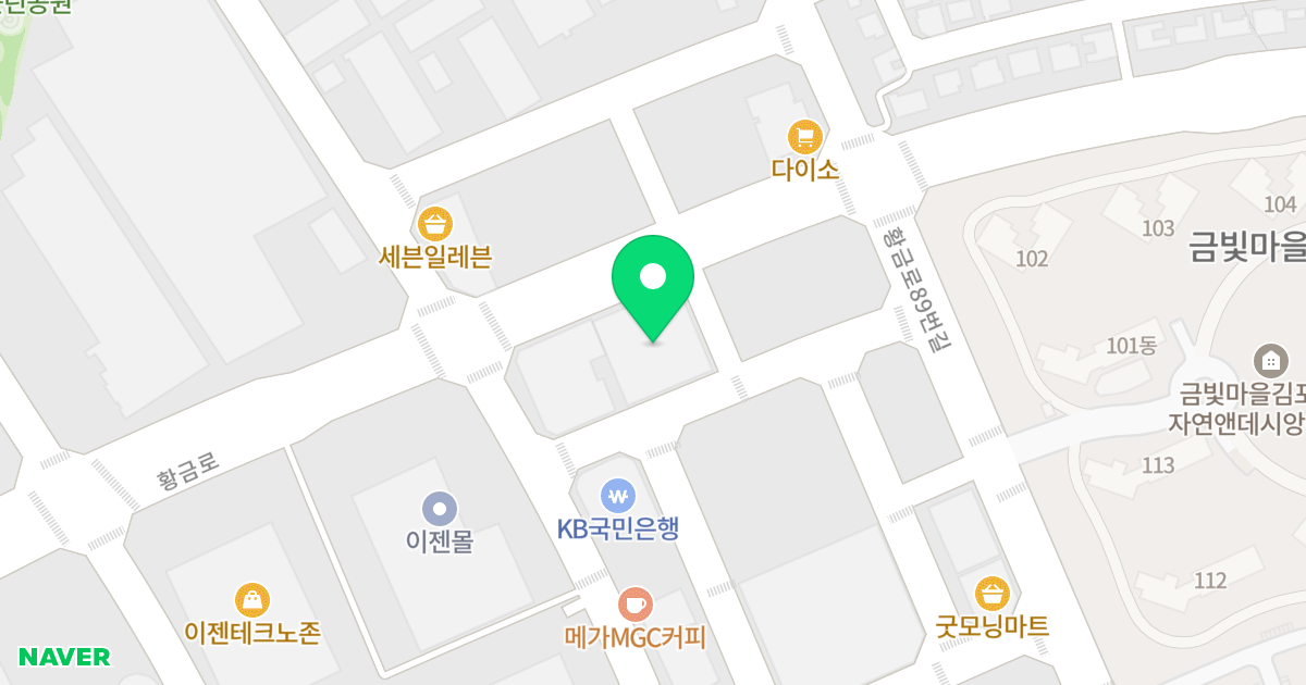 더웰팰리스 위치 지도 - 경기도 김포시 양촌읍 황금로109번길 3