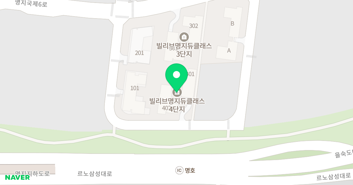 빌리브 명지 듀클래스 4단지 위치 지도 - 부산광역시 강서구 명지국제6로 82