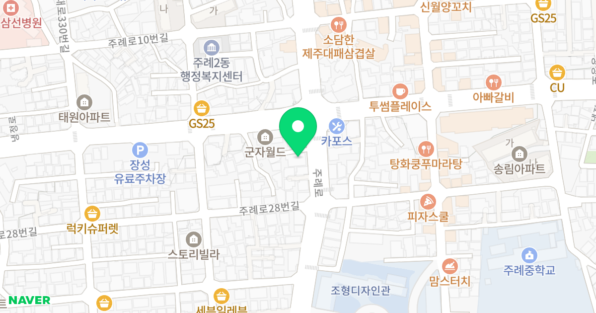 베스아이 하늘 위치 지도 - 부산광역시 사상구 주례로 22