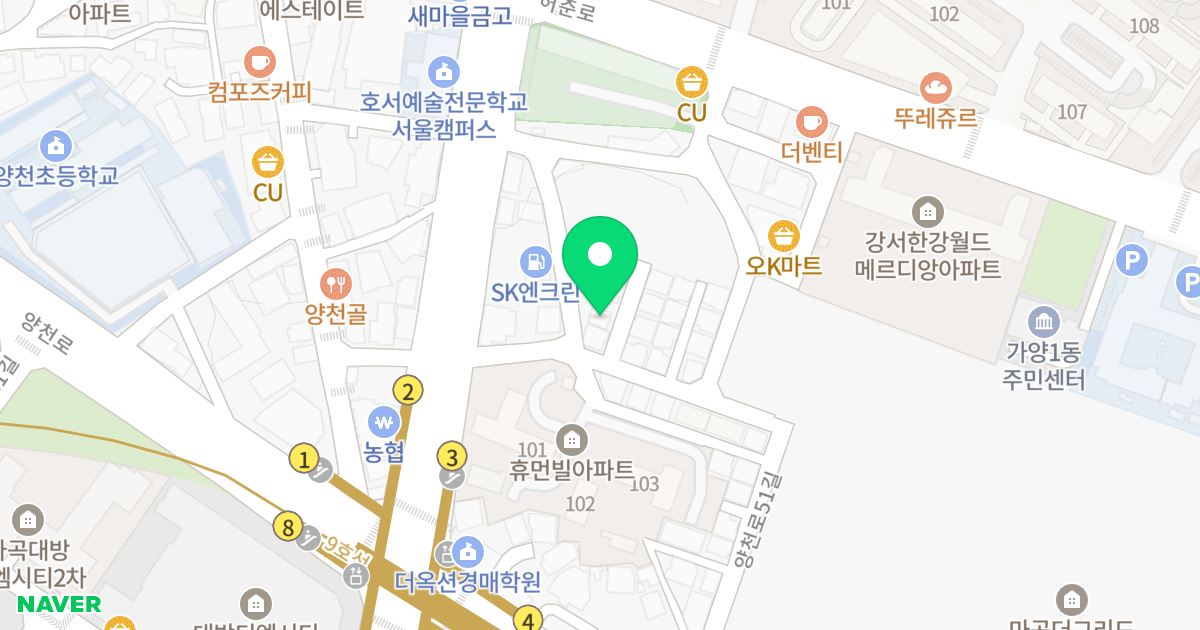 와이에스타운 위치 지도 - 서울특별시 강서구 강서로76길 11-3