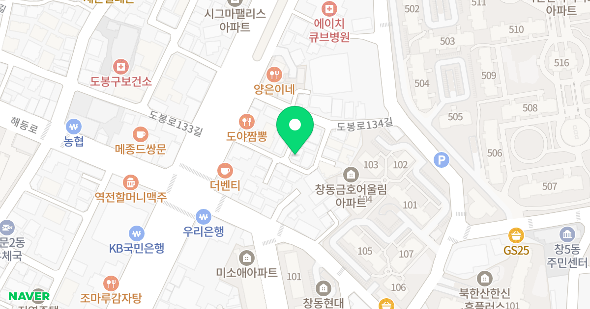 매경 THE HILLS 위치 지도 - 서울특별시 도봉구 도봉로 588-13