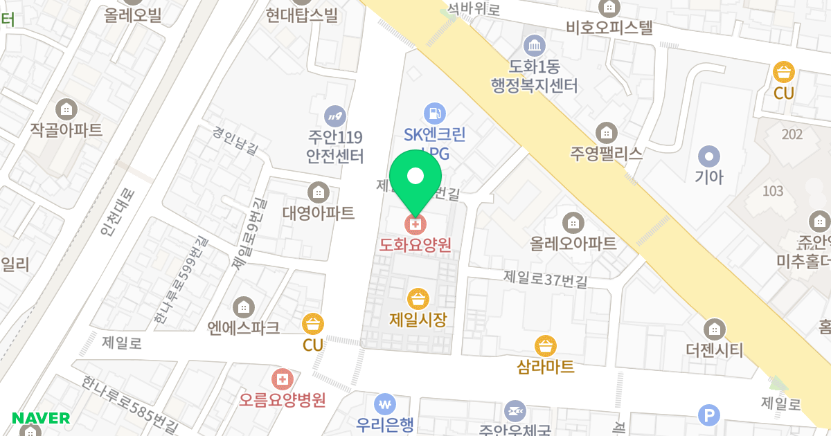 (429-1) 위치 지도 - 인천광역시 미추홀구 한나루로 604