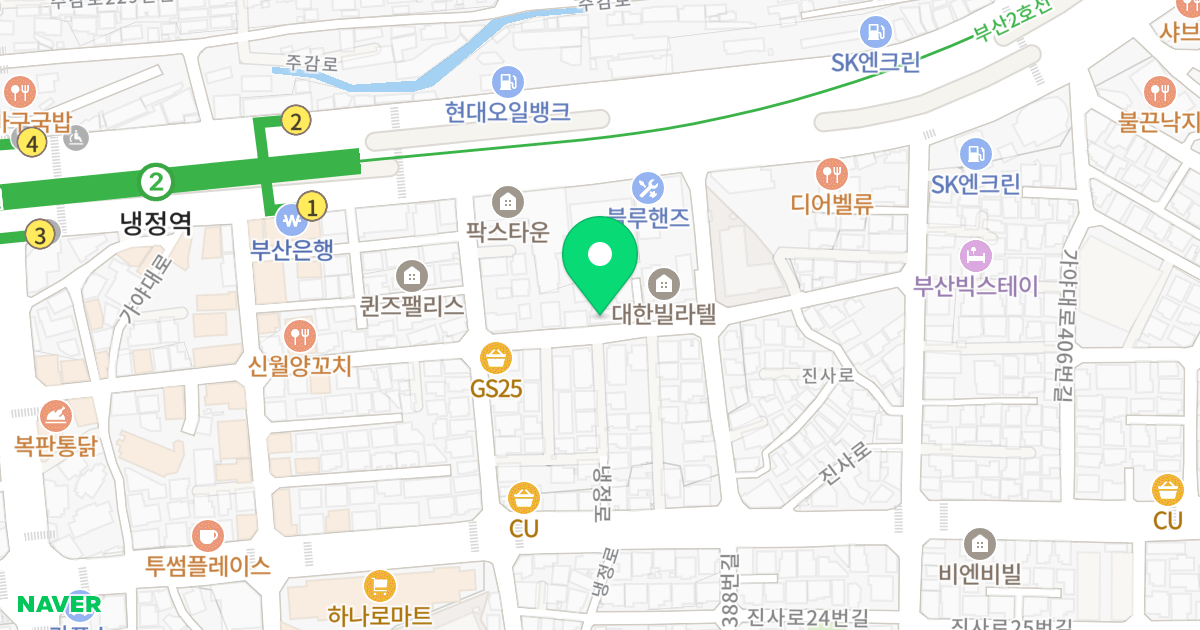 대림 위치 지도 - 부산광역시 사상구 주례로9번길 55