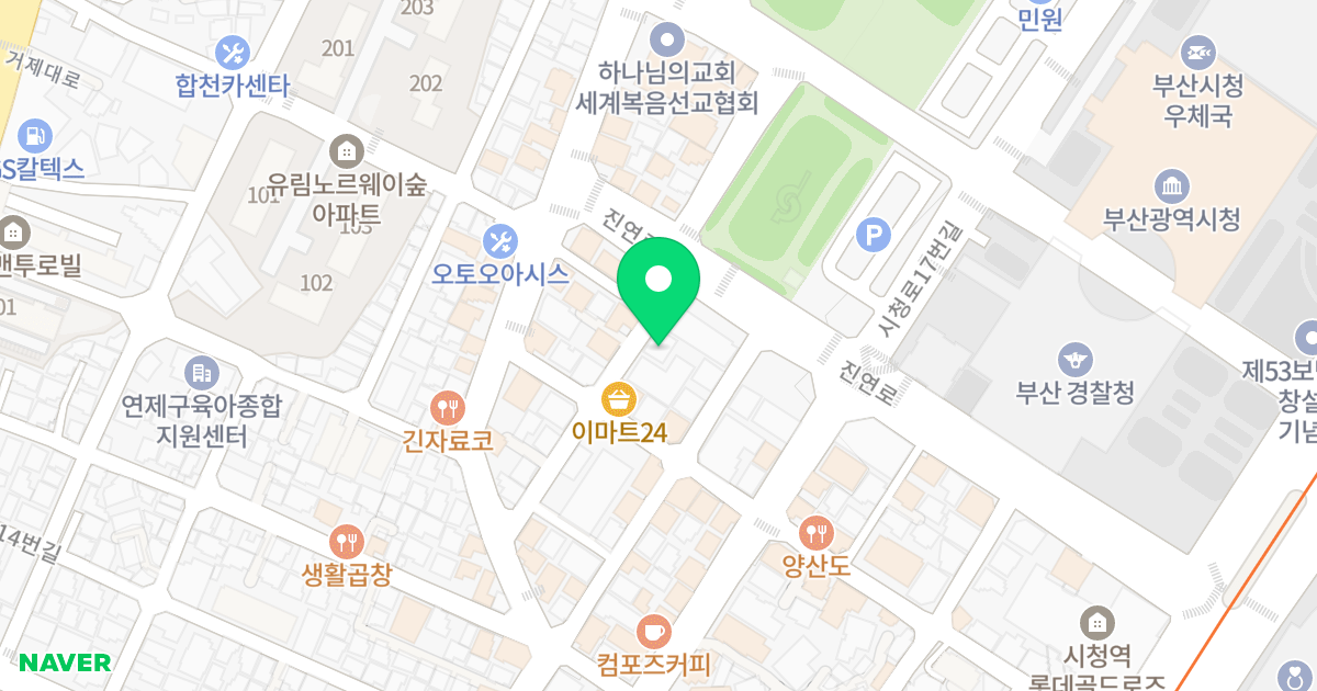 보성오페라 3차 위치 지도 - 부산광역시 부산진구 거제천로44번길 24
