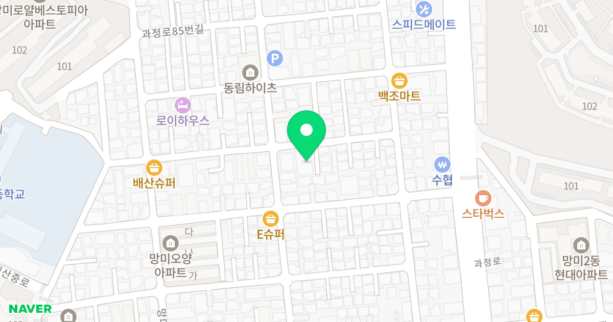 아트 누보빌 위치 지도 - 부산광역시 수영구 과정로73번길 19