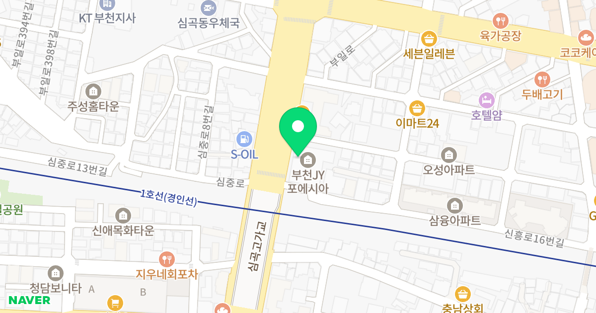 JY포에시아 위치 지도 - 경기도 부천시 원미구  20