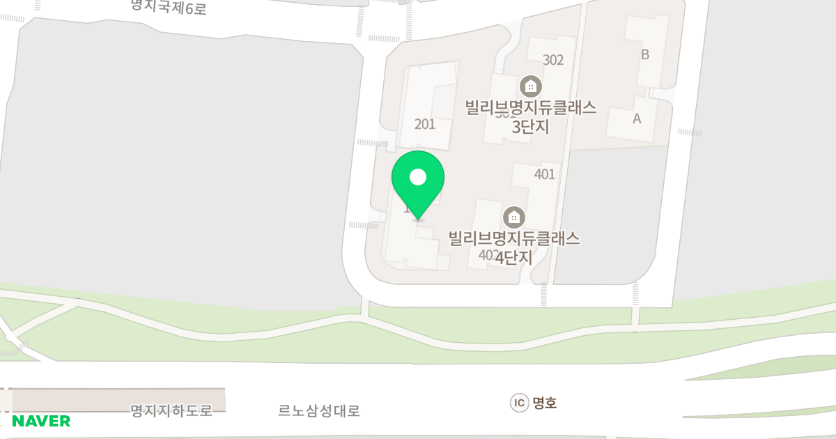 빌리브 명지 듀클래스 1단지 위치 지도 - 부산광역시 강서구 명지국제6로 70