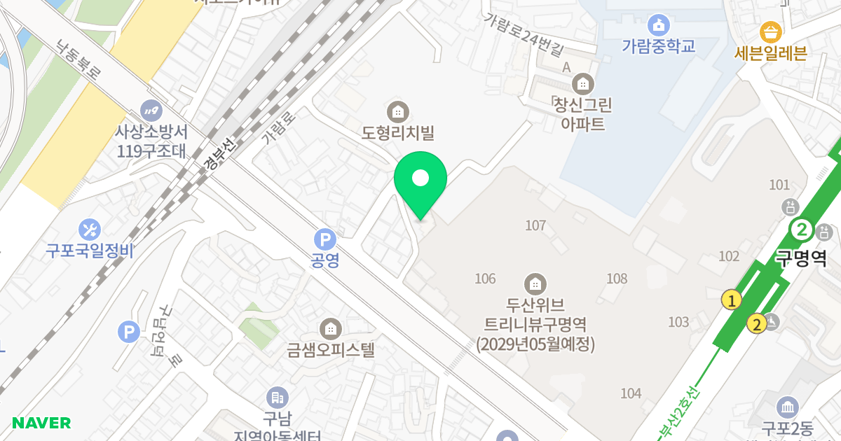 혜주빌원룸 위치 지도 - 부산광역시 북구 가람로8번길 24-1