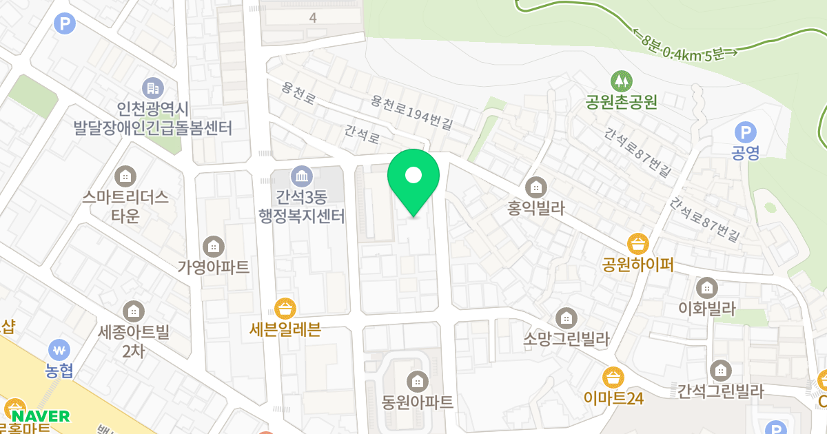 솔리움 위치 지도 - 인천광역시 남동구 간석로72번길 6