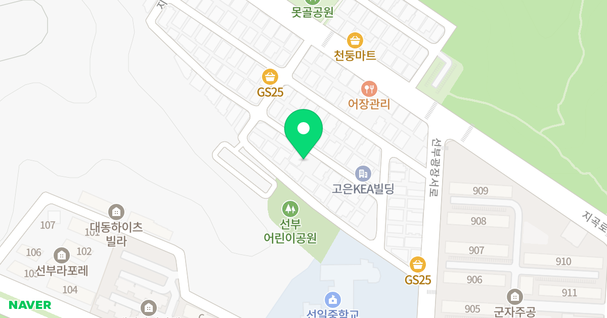 봄날하우스 위치 지도 - 경기도 안산시 단원구 지곡로3길 26