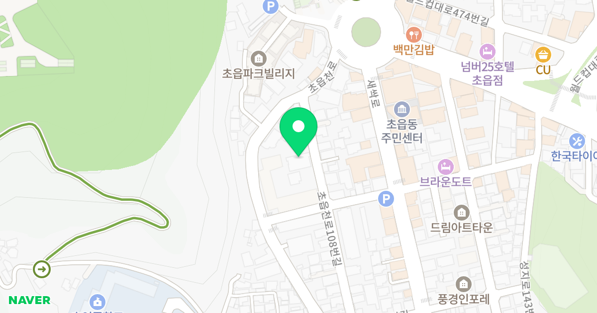 대경파크빌 위치 지도 - 부산광역시 부산진구 초읍천로108번길 14
