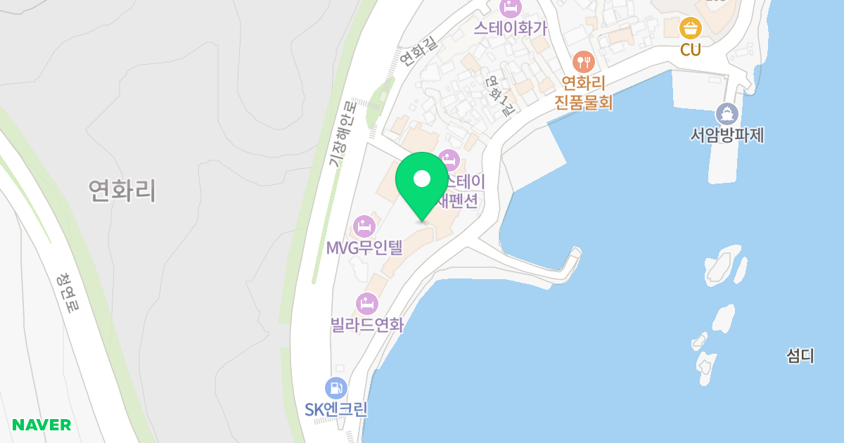 베스트 루이스 해밀턴 오션 테라스 위치 지도 - 부산광역시 기장군 기장읍 연화1길 33