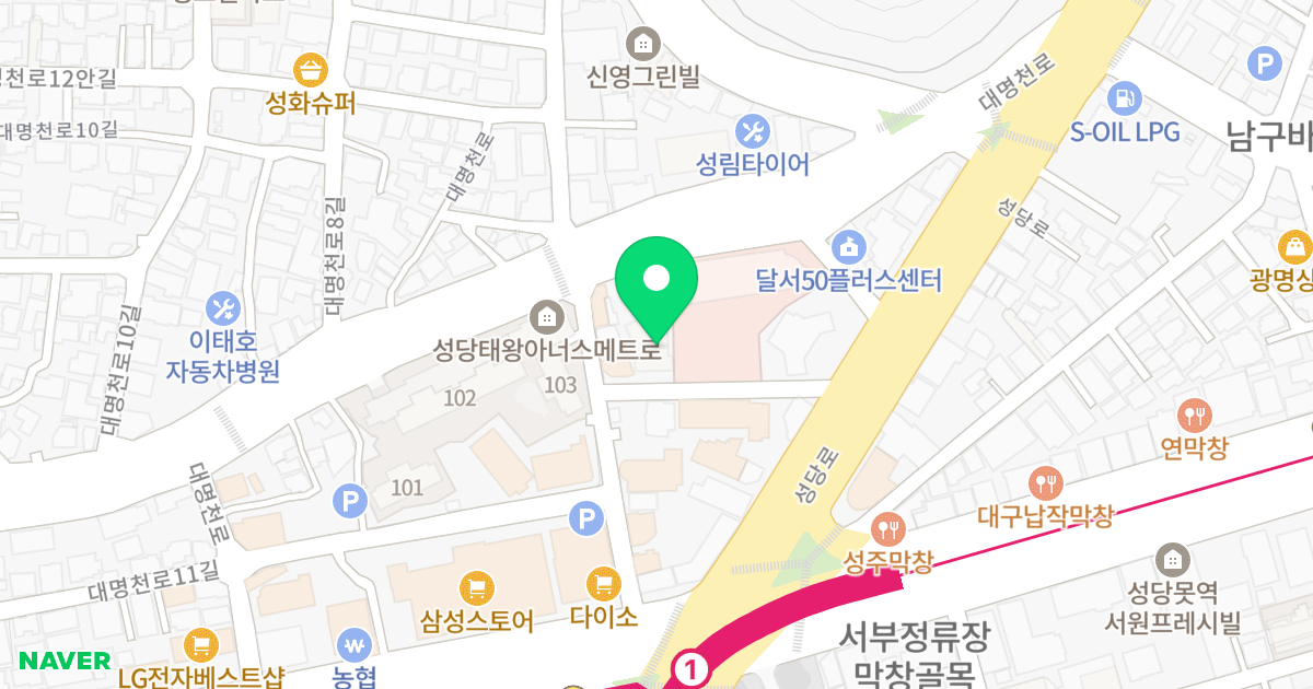 에코프랜들리 위치 지도 - 대구광역시 달서구 구마로53길 22