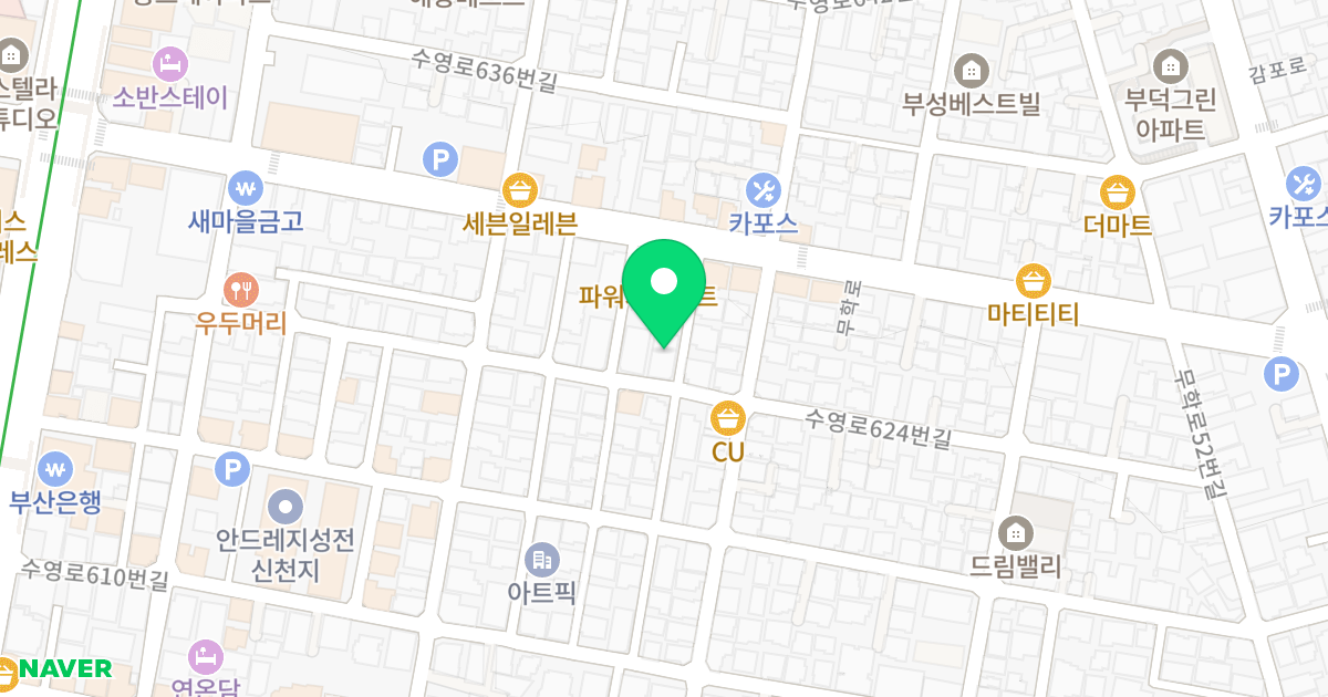 성우센텀뷰 B 위치 지도 - 부산광역시 수영구 무학로 30-8