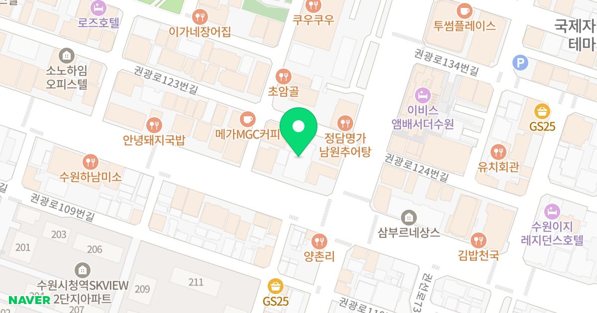 위드하임 위치 지도 - 경기도 수원시 권선구 권선로 719