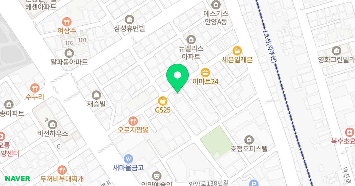 신호안차랑4차 위치 지도 - 경기도 안양시 만안구 안양로148번길 28