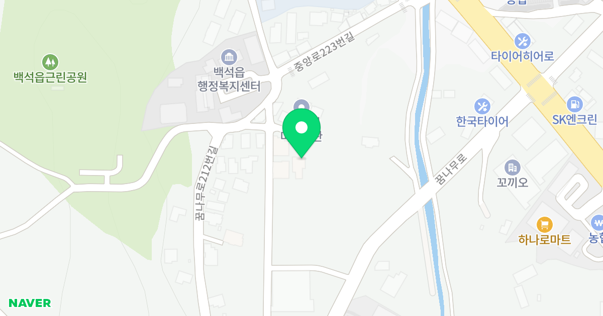 행복마을5차 위치 지도 - 경기도 양주시 백석읍 중앙로223번길 43-11