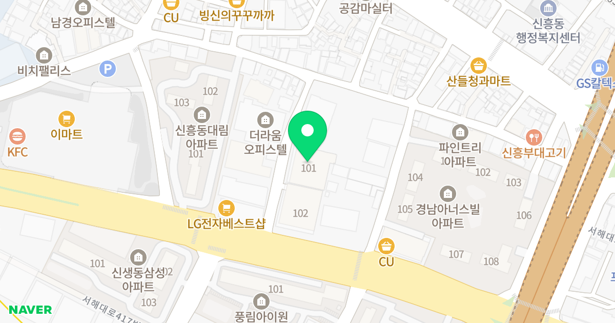 품에지은 위치 지도 - 인천광역시 중구 인중로108번길 14