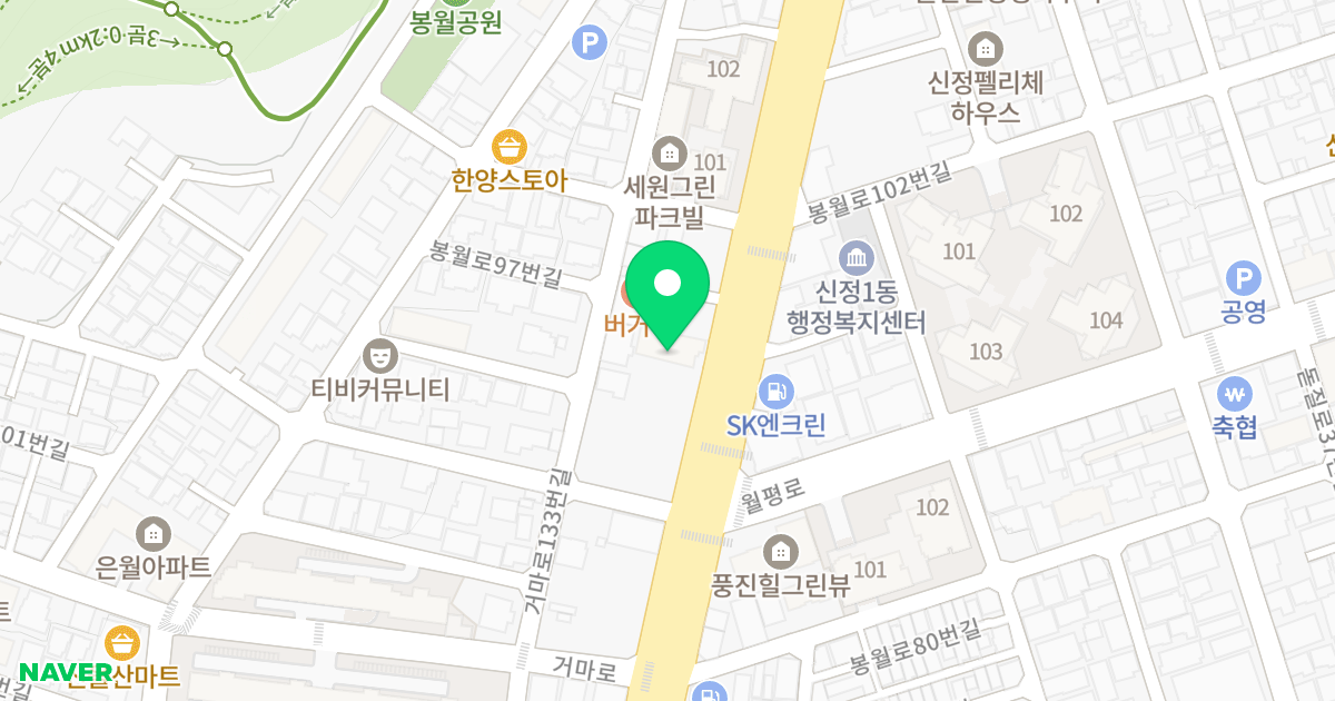 케이원명가 위치 지도 - 울산광역시 남구 봉월로 95