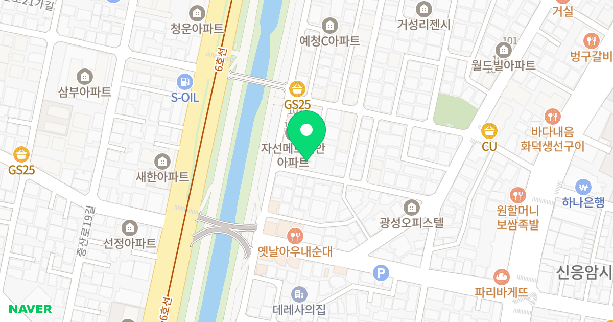 대연하이빌 위치 지도 - 서울특별시 은평구 불광천길 470-5