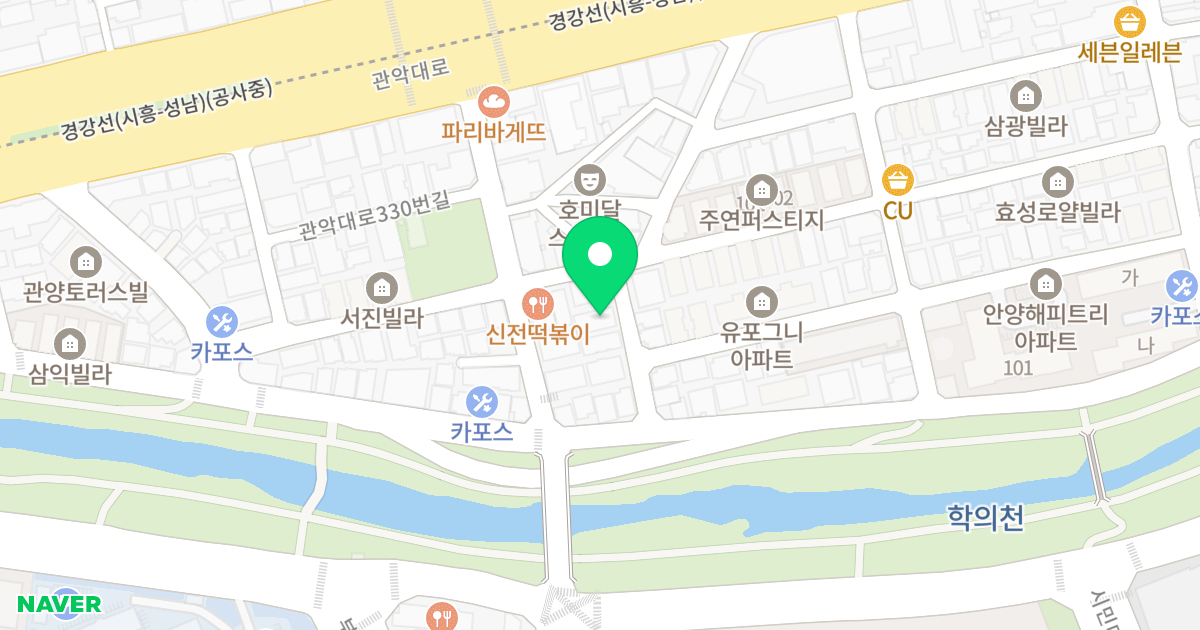 LK 하우스 위치 지도 - 경기도 안양시 동안구 관양로 131-11