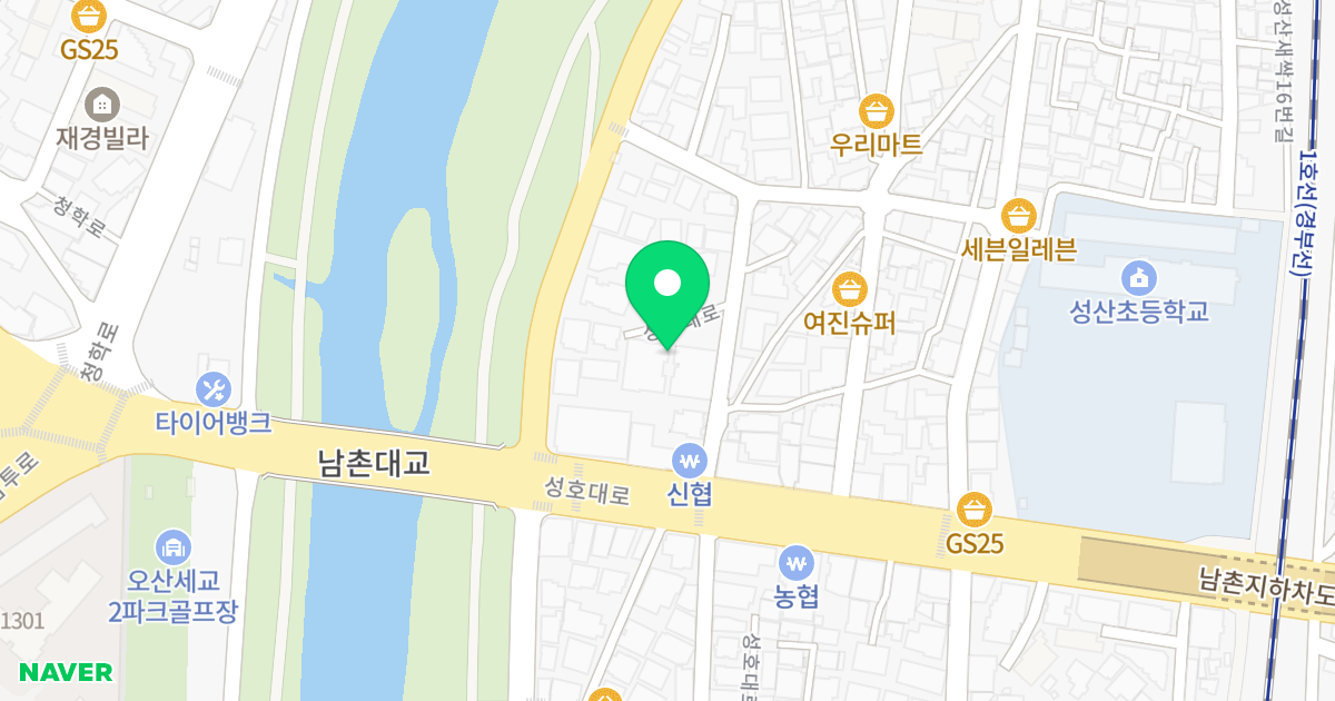 비바체카운티 오산 위치 지도 - 경기도 오산시 성호대로 27-7