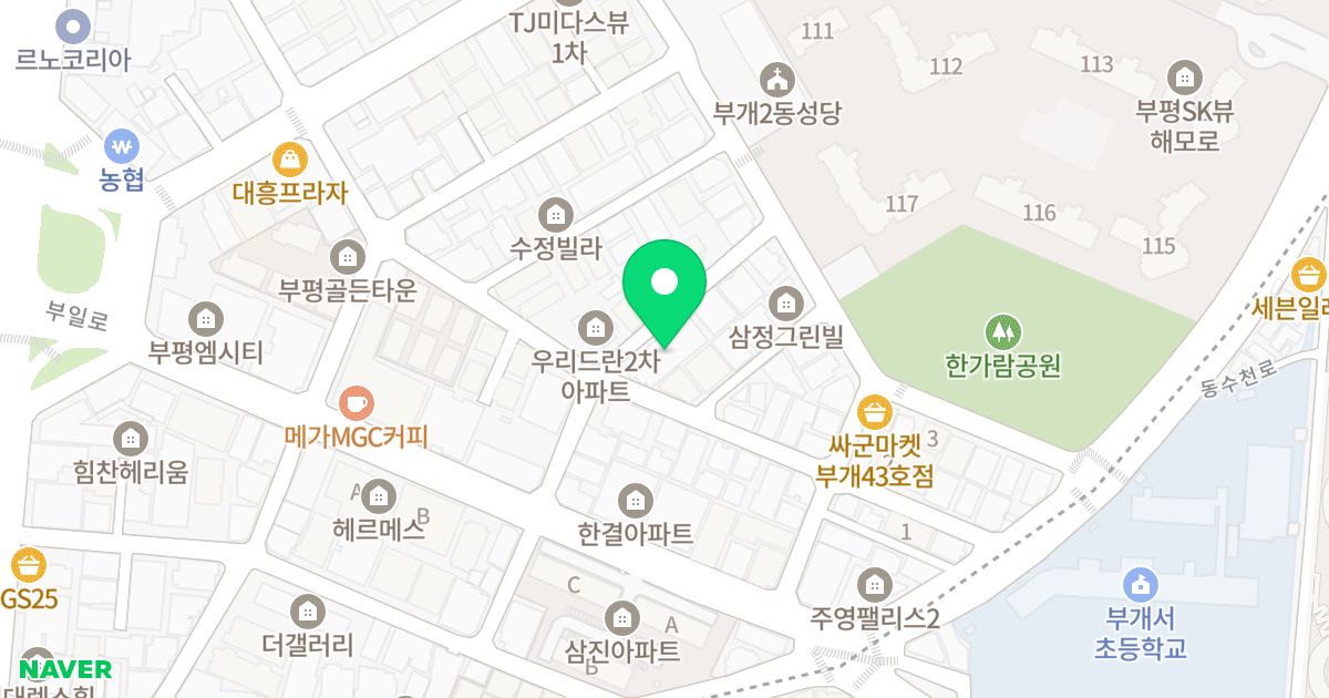 태진 더 플레이스 1차 위치 지도 - 인천광역시 부평구 부일로19번길 16