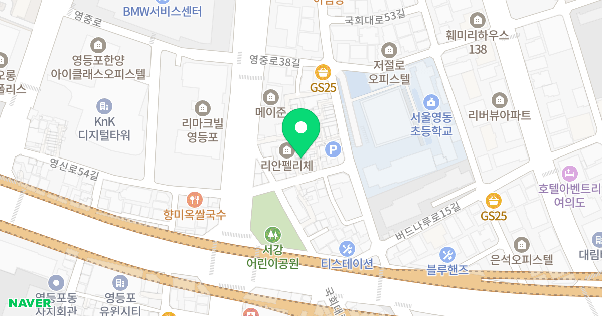 엠캐슬55 위치 지도 - 서울특별시 영등포구 영중로34길 7