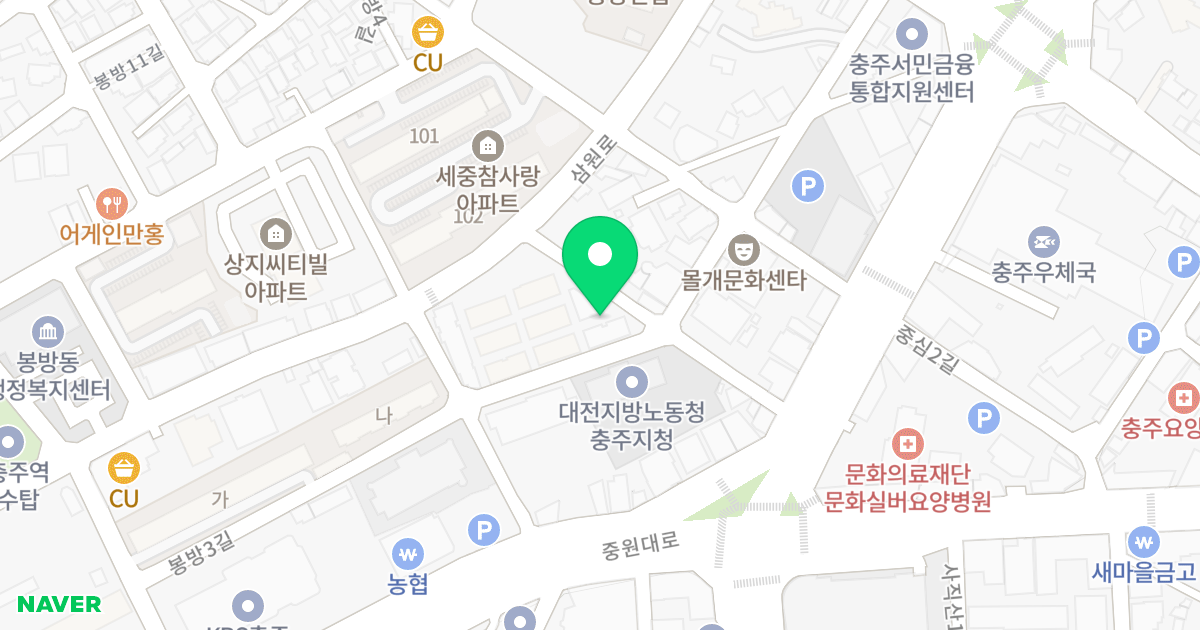 지오빌 4단지 위치 지도 - 충청북도 충주시 삼원로 88-1