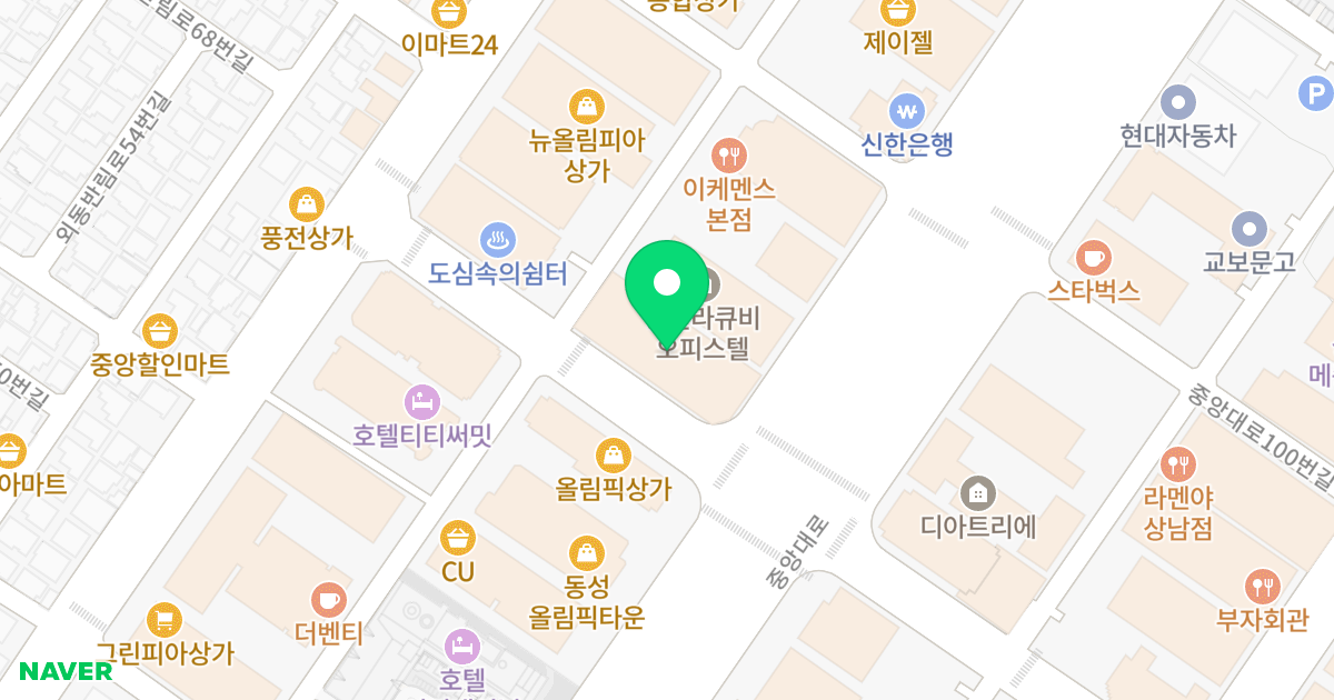 창원리제스타워 위치 지도 - 경상남도 창원시 성산구 중앙대로 85