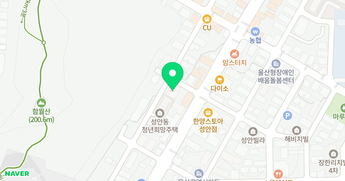 성안 에델하임 3차 위치 지도 - 울산광역시 중구 함월13길 32