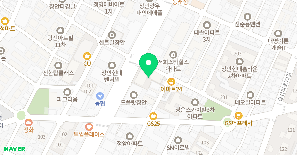 힐스테이트 장안 라보니타 위치 지도 - 서울특별시 동대문구 장한로 88