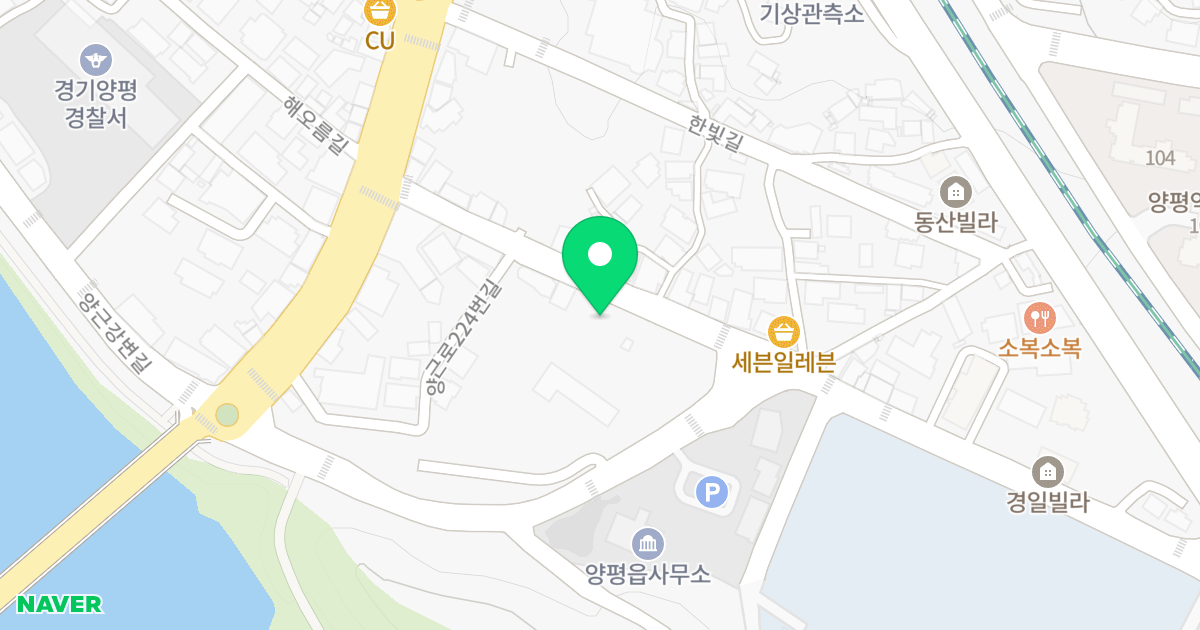 리버뷰101 위치 지도 - 경기도 양평군 양평읍 양근로 232