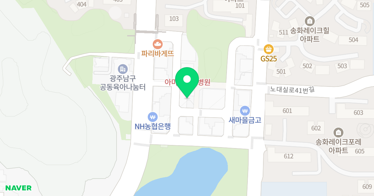 리치타워 위치 지도 - 광주광역시 남구 효우로77번길 13