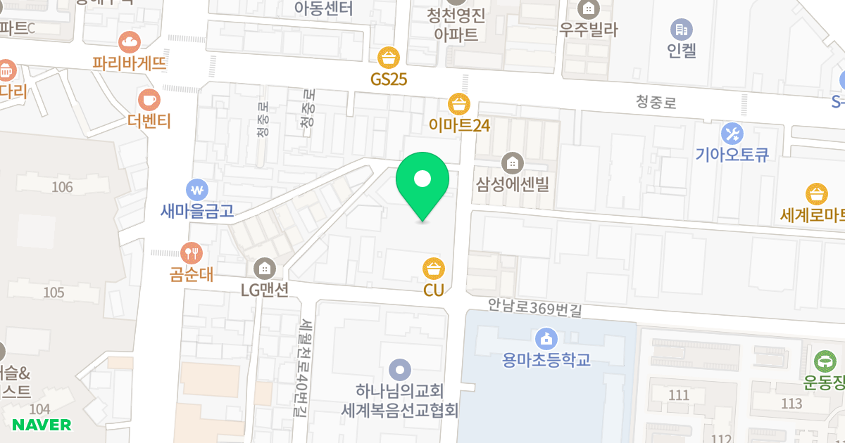 (174-29) 위치 지도 - 인천광역시 부평구 청중로84번길 14