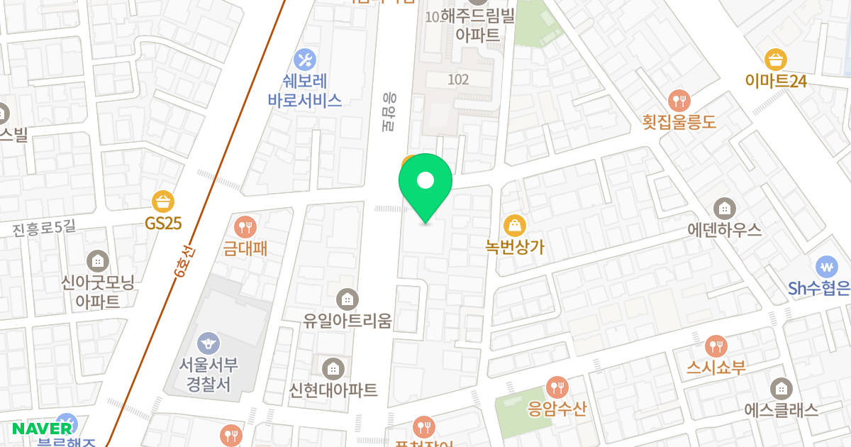 녹번타워 위치 지도 - 서울특별시 은평구 응암로 356